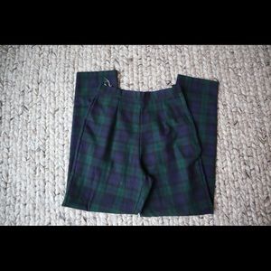 Thrifted plaid pant